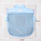 Cartoon Animals Mesh Bath Bag with Sucker Attachment for Children's Bath Toys