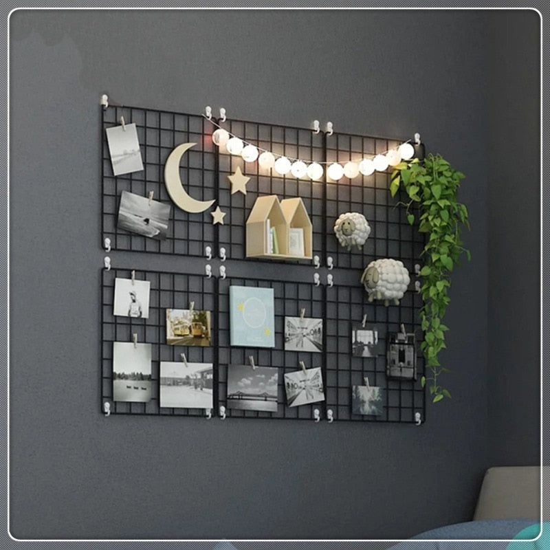 Metal Square Grid Wall Organiser