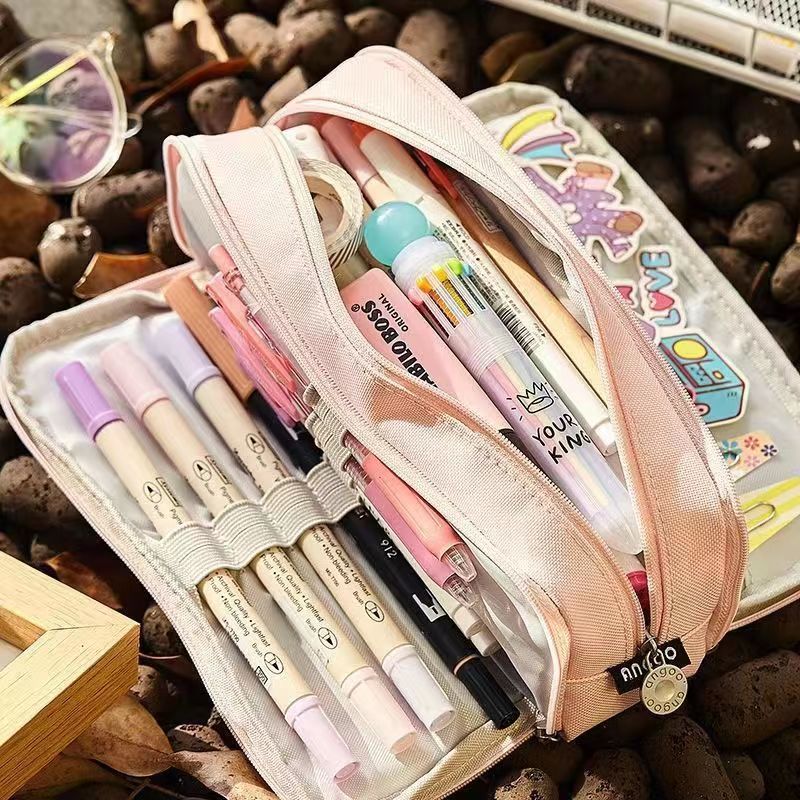 Large Creative Pencil Case for Kids - Perfect for School Supplies and Stationery Storage